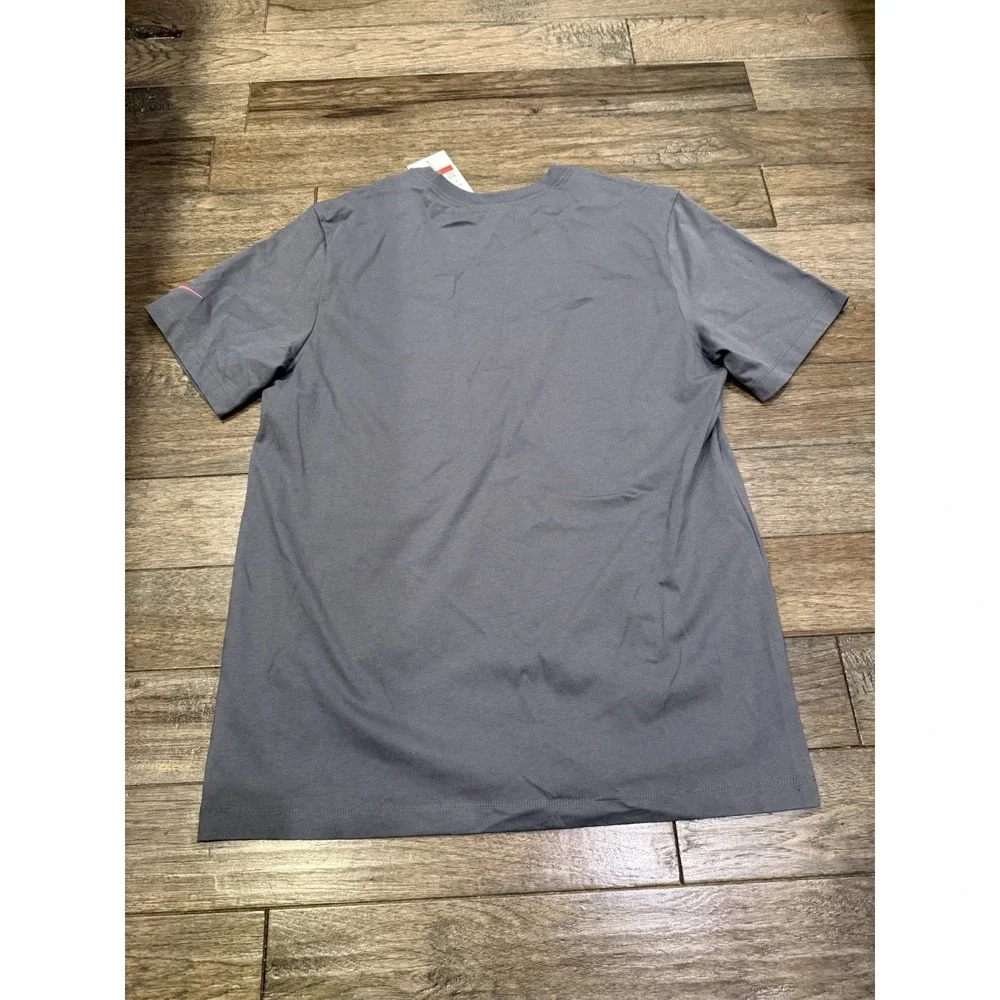 Nike Giannis Antetokounmpo Freak T-Shirt Mens Large Grey Embroidered Graphic Tee